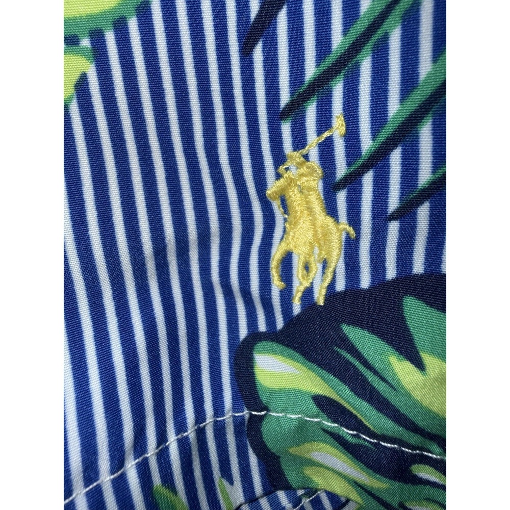 Polo Ralph Lauren Mens Size‎ Large Floral Hawaiian Print Swim Trunks Traveler - Picture 10 of 10
